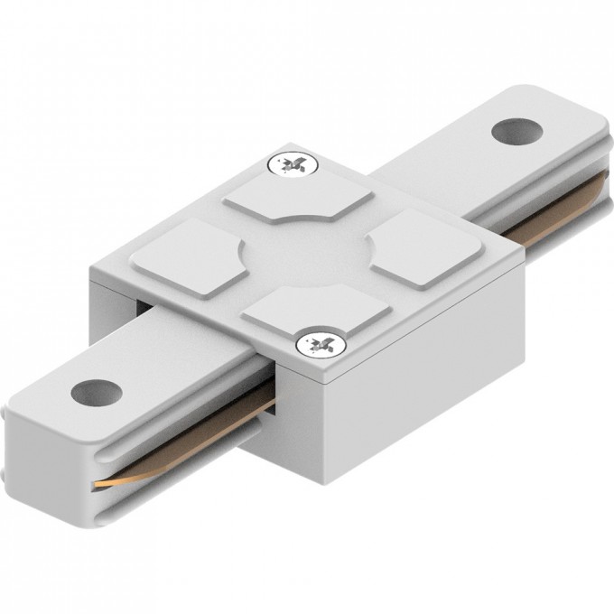Коннектор прямой однофазный для шинопровода, белый, FERON LD1006 41734