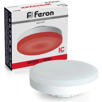 Лампа светодиодная FERON LB-455 GX53 12W 175-265V красная