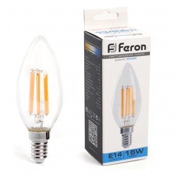 Лампа светодиодная FERON LB-717 Свеча E14 15W 6400K Лампа светодиодная FERON LB-717 Свеча E14 15W 6400K