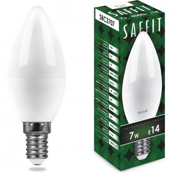Лампа светодиодная FERON SAFFIT SBC3707 Свеча E14 7W 4000K 55031 Лампа светодиодная FERON SAFFIT SBC3707 Свеча E14 7W 4000K 55031