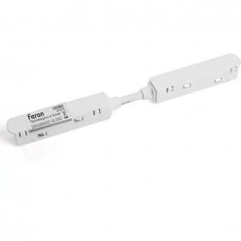 Соединитель-коннектор для низковольтного шинопровода FERON LD3003 белый Соединитель-коннектор для низковольтного шинопровода FERON LD3003 белый