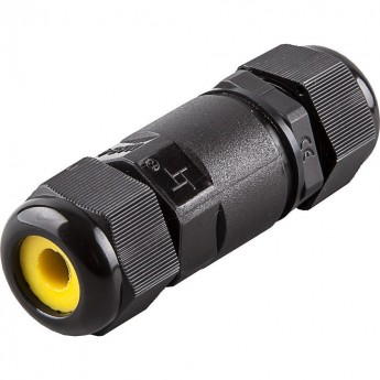 Соединитель-коннектор для проводов FERON LD520, 3-контактный, водонепроницаемый, черный Соединитель-коннектор для проводов FERON LD520, 3-контактный, водонепроницаемый, черный