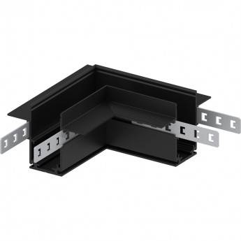 Соединитель угловой для низковольтного встраиваемого шинопровода FERON, черный, LD2004 Соединитель угловой для низковольтного встраиваемого шинопровода FERON, черный, LD2004