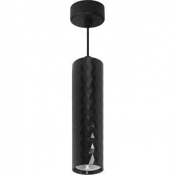 Светильник потолочный FERON ML1888 BARREL PRISM LEVITATION на подвесе MR16 35W, 230V, чёрный 55*200