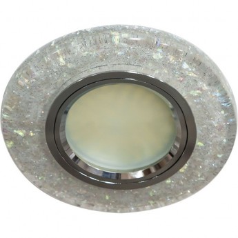 Светильник встраиваемый с белой LED подсветкой FERON 8585-2 потолочный MR16 G5.3 белый