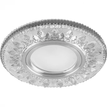 Светильник встраиваемый с белой LED подсветкой FERON CD903 потолочный MR16 G5.3 белый