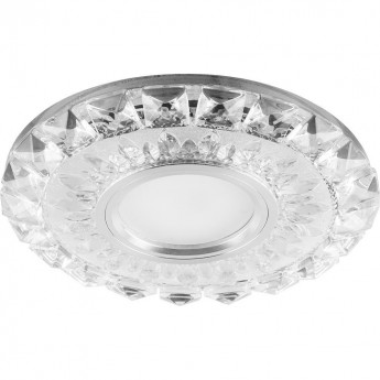 Светильник встраиваемый с белой LED подсветкой FERON CD922 потолочный MR16 G5.3 прозрачный