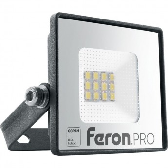 Светодиодный прожектор FERON PRO LL-1000 IP65 10W 6400K черный