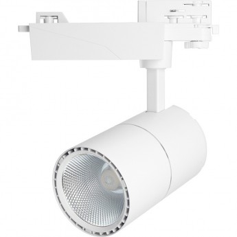Светодиодный светильник FERON MARKETBRIGHT AL103 трековый на шинопровод 20W 2700K 35 градусов белый, 3х фазный