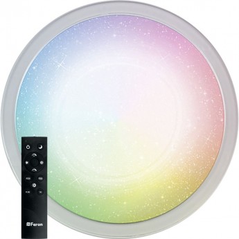 Светодиодный управляемый светильник накладной FERON AL5700 STARLIGHT тарелка 70W RGB + CCT 3000К-6500K управляемый